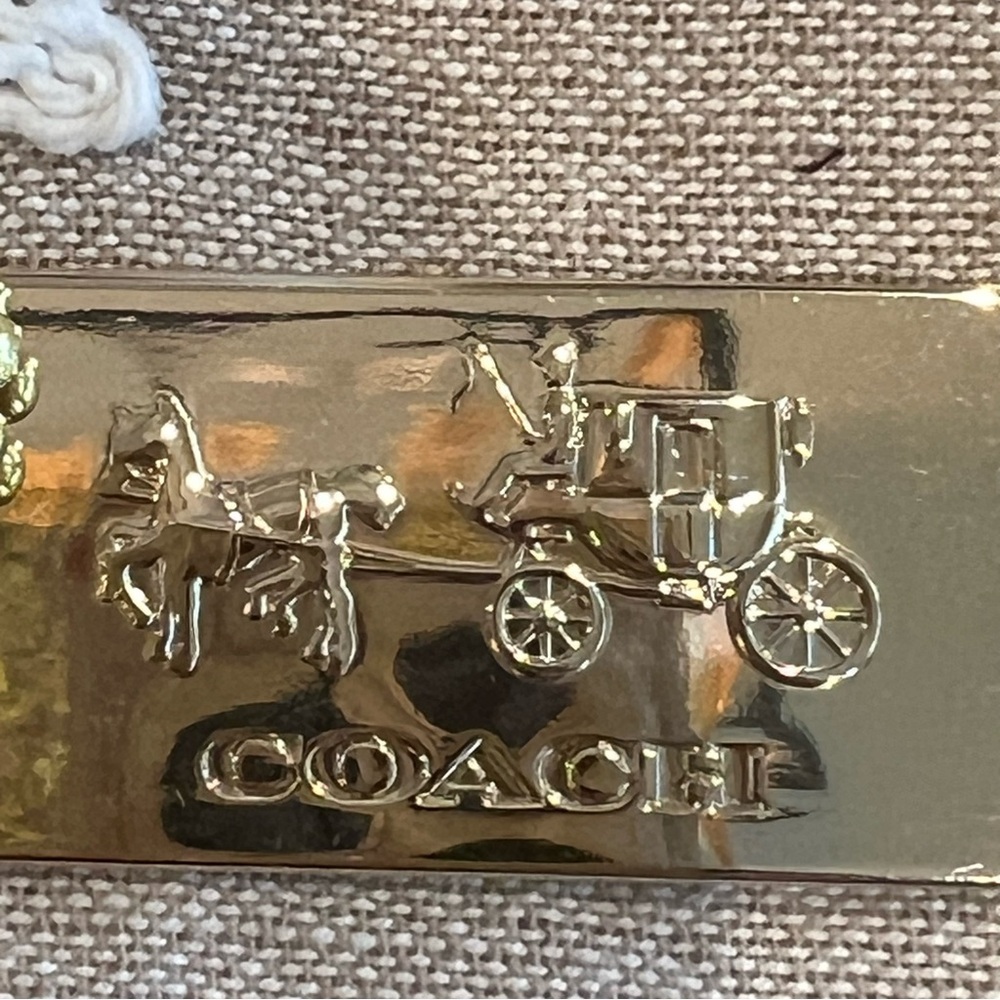 Coach 1941 Horse and Carriage Metallic Gold Bag Charm - Picture 7 of 9
